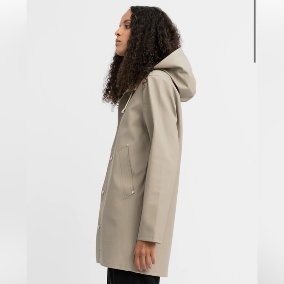 NWT - STUTTERHEIM Stockholm Rain Coat Jacket in POTATO XXXS - Picture 3 of 7